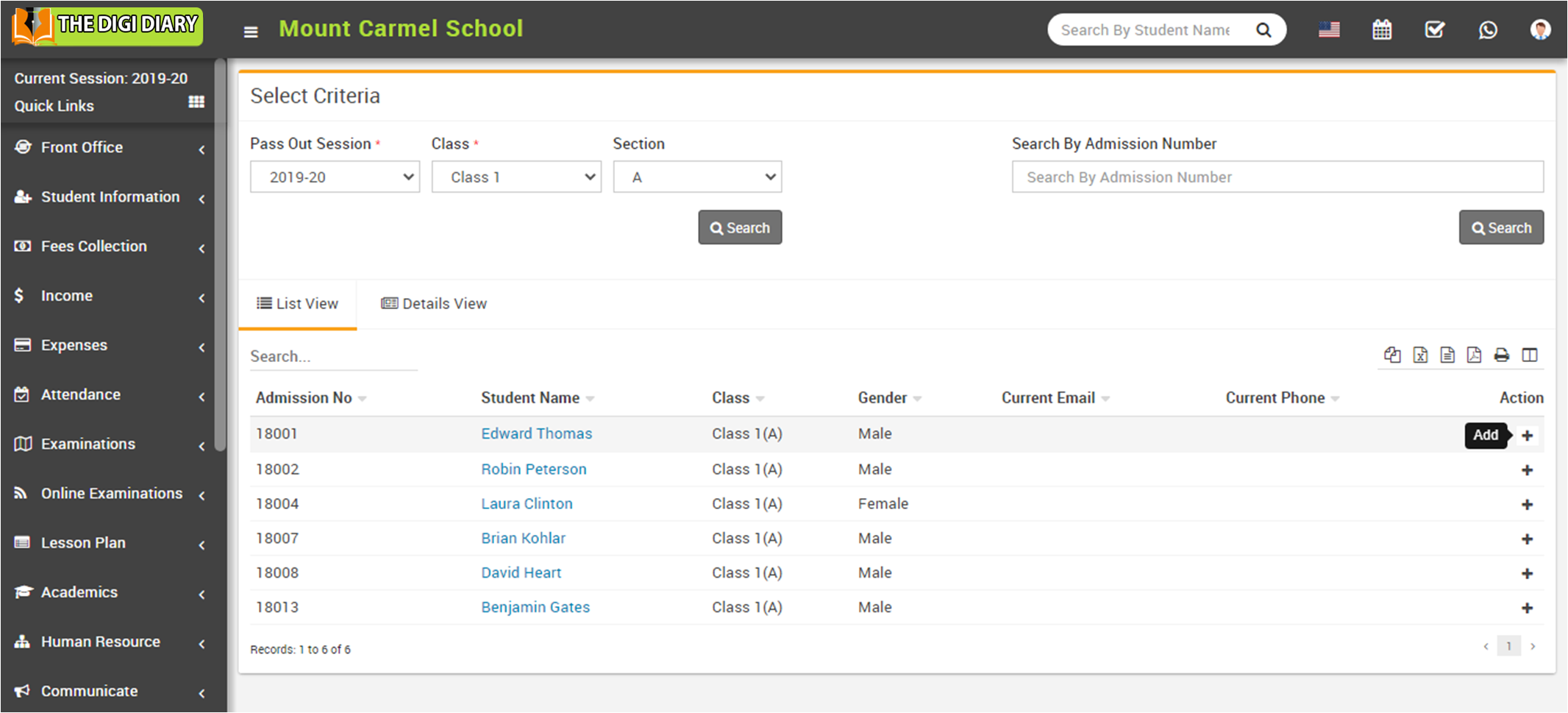 alumni list