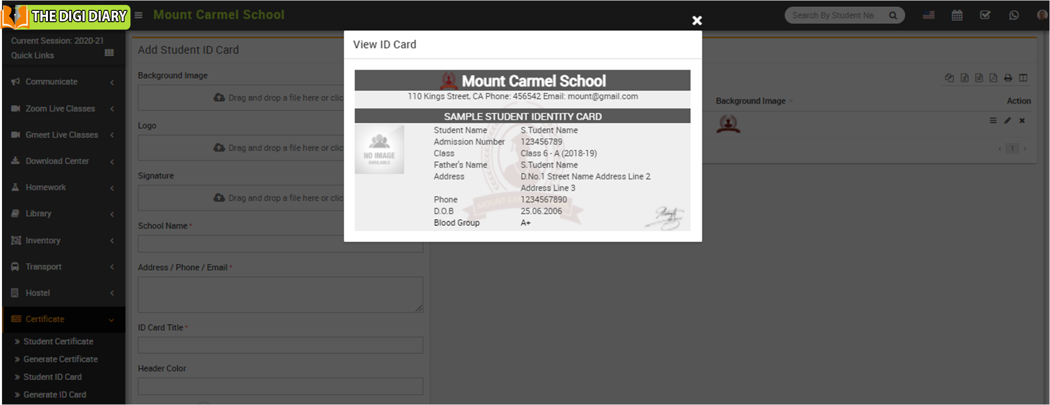 view id card image