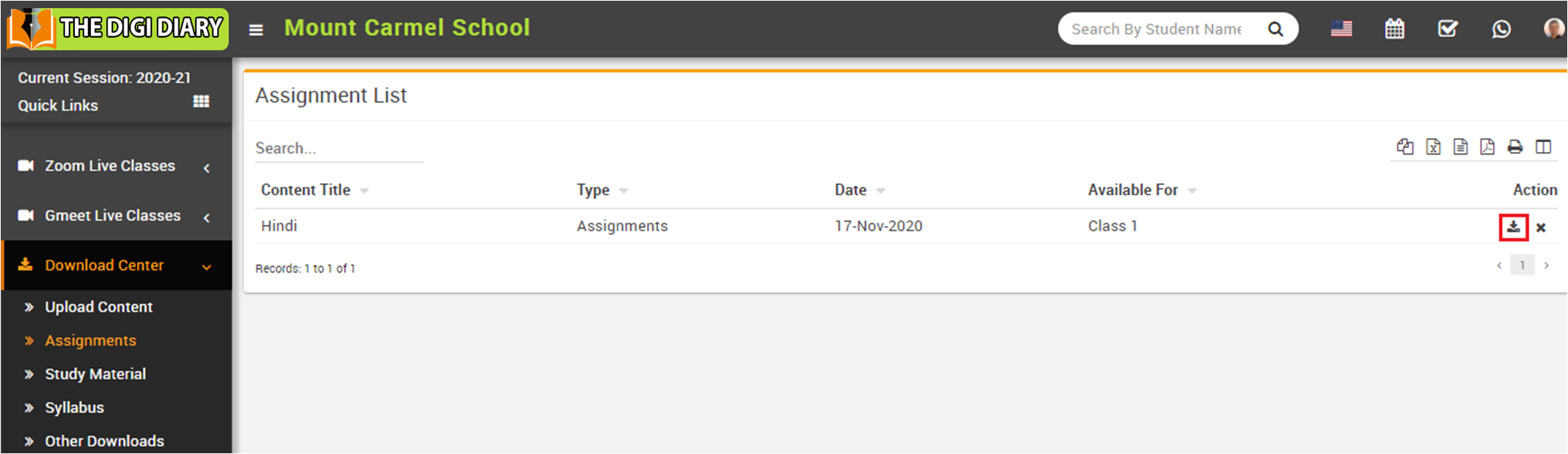 view assignment image