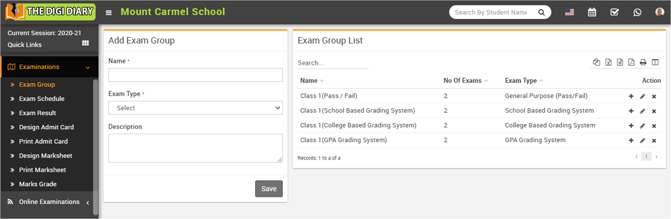 Add exam group image