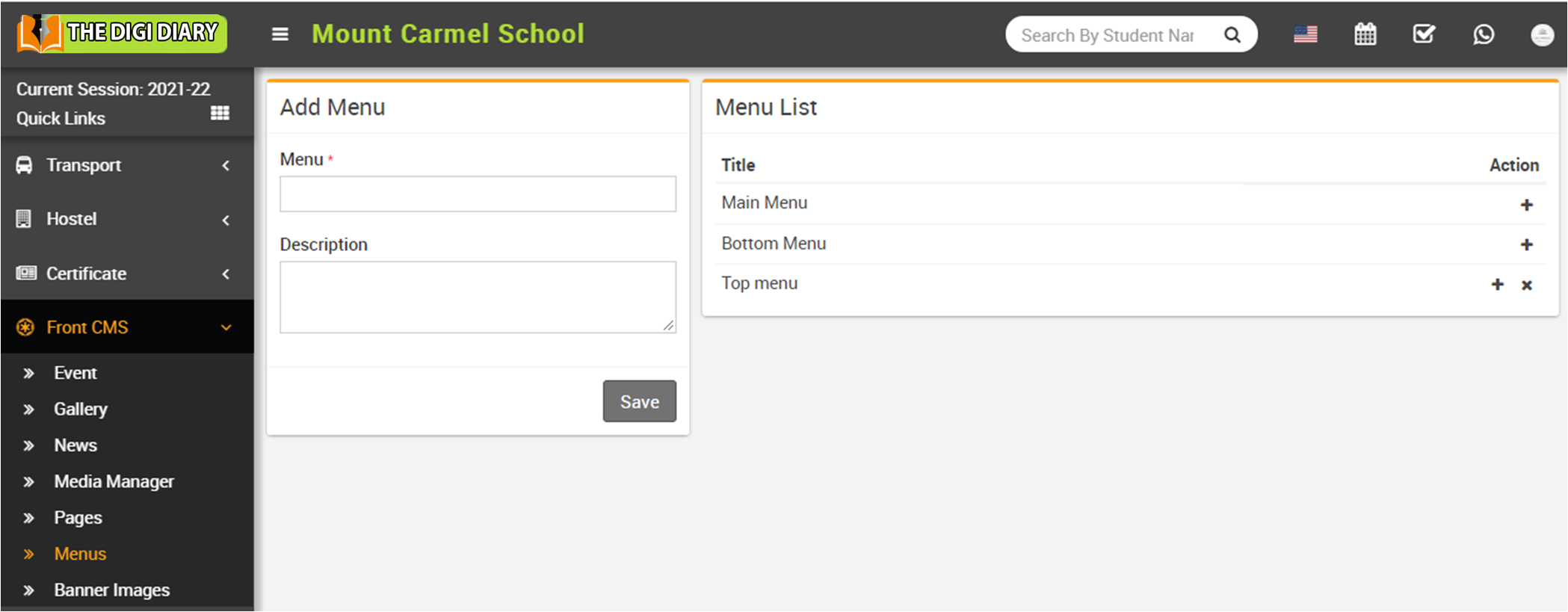 Add menu image