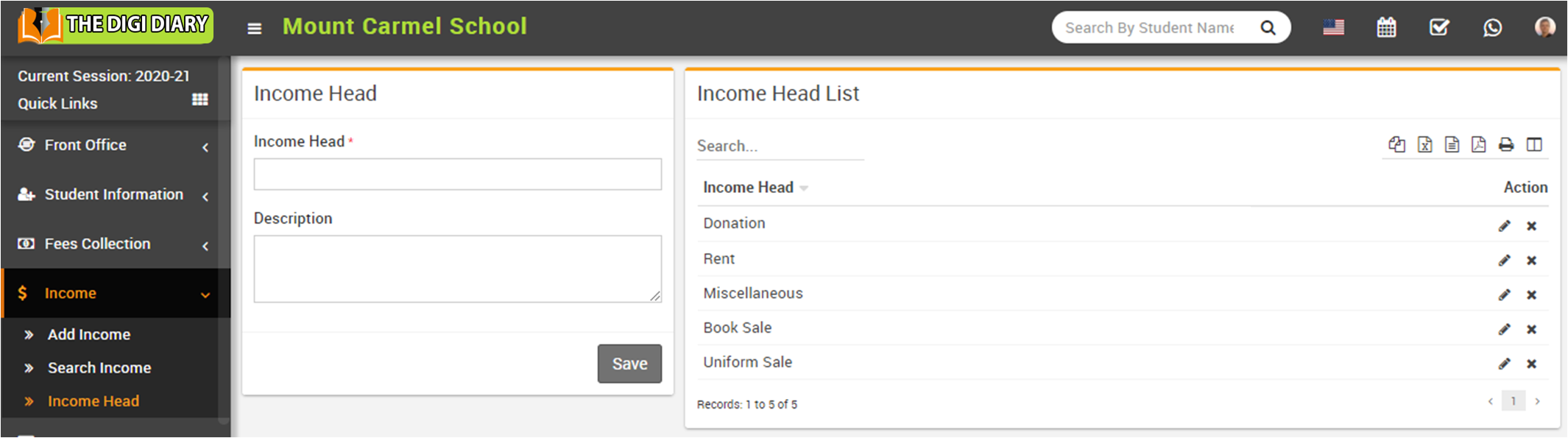 Add income head image