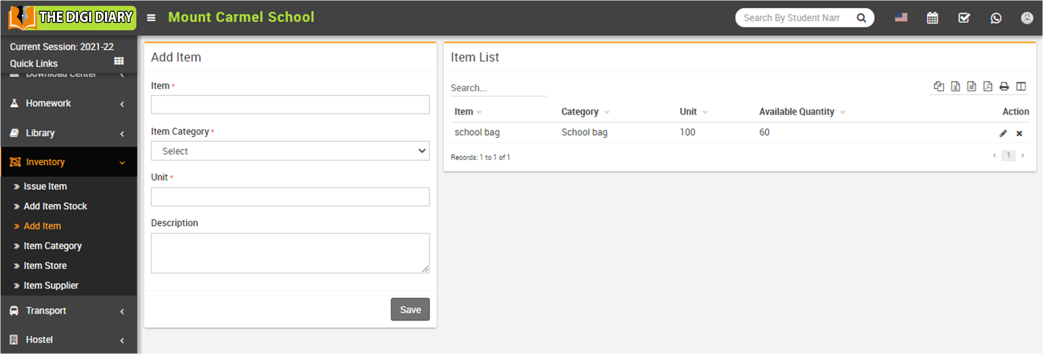 Add item image