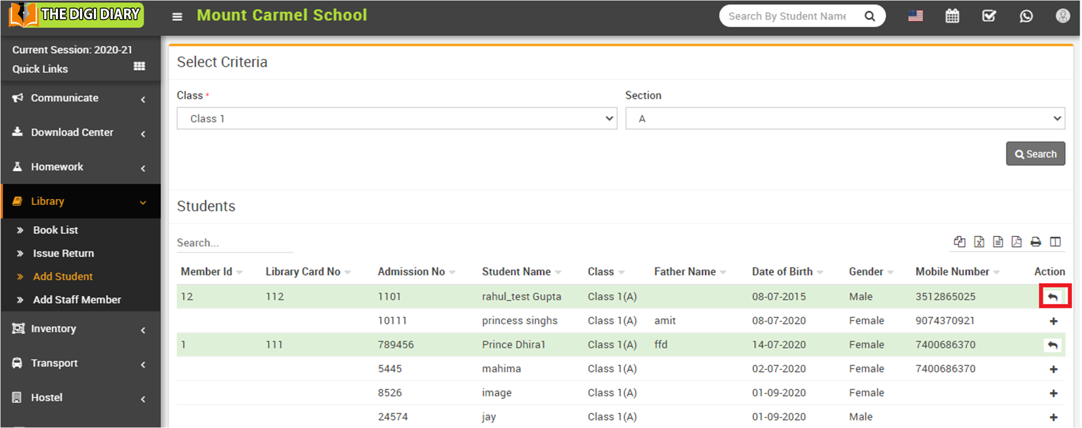 Add student image