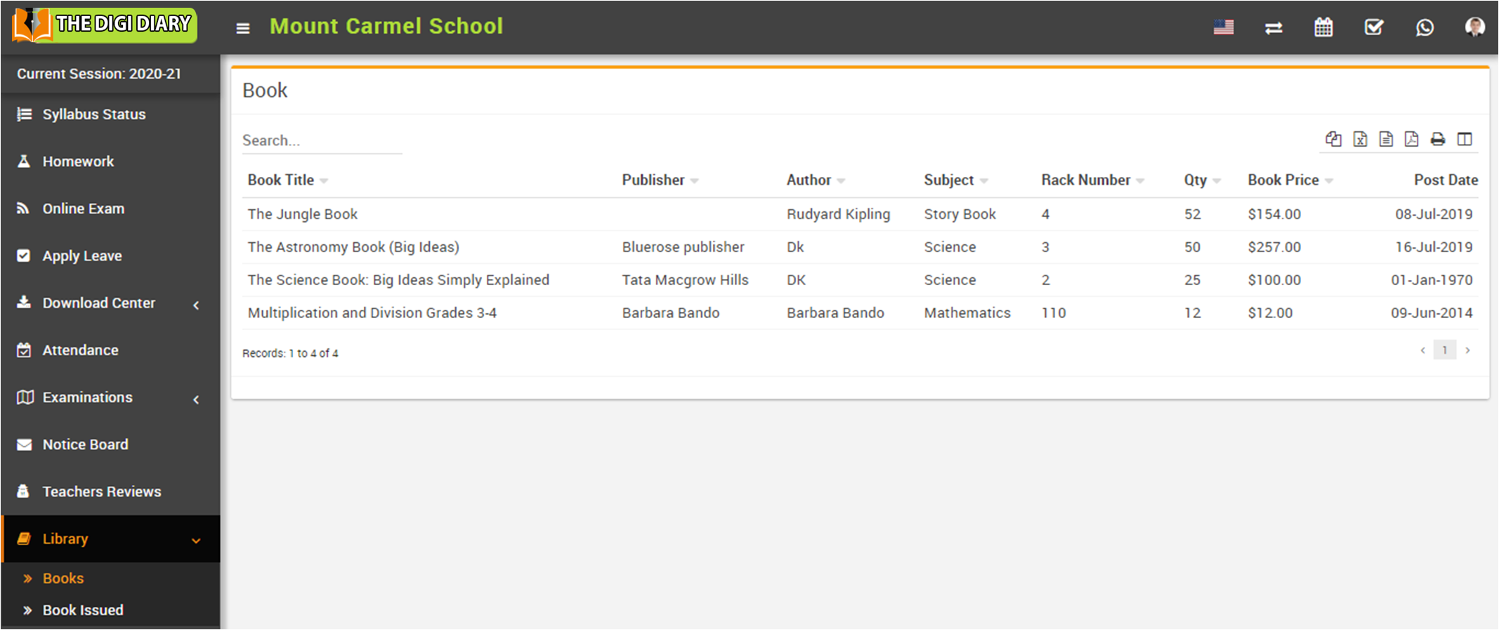 Books list image