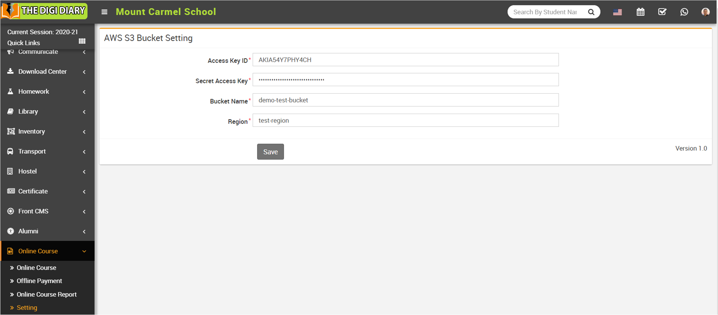 manage setting image
