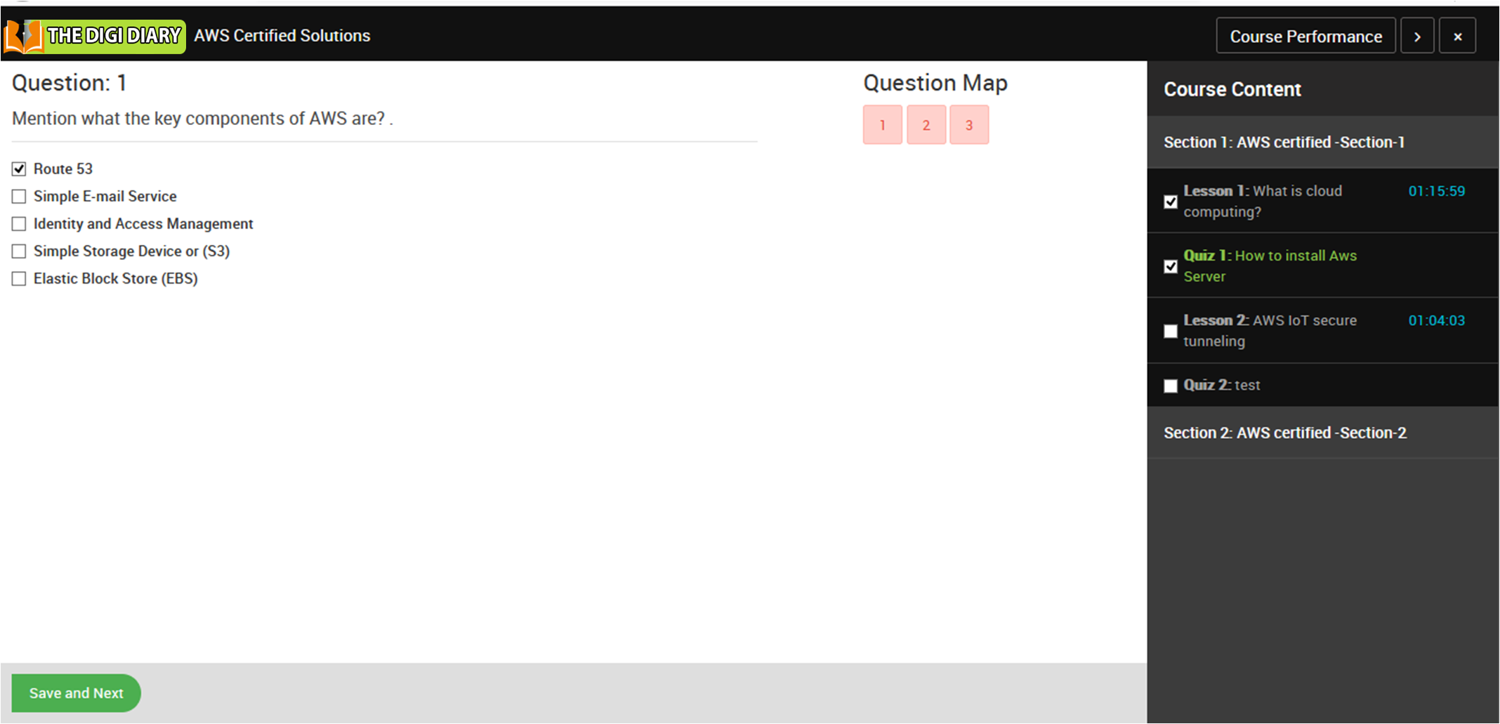 online course start quiz