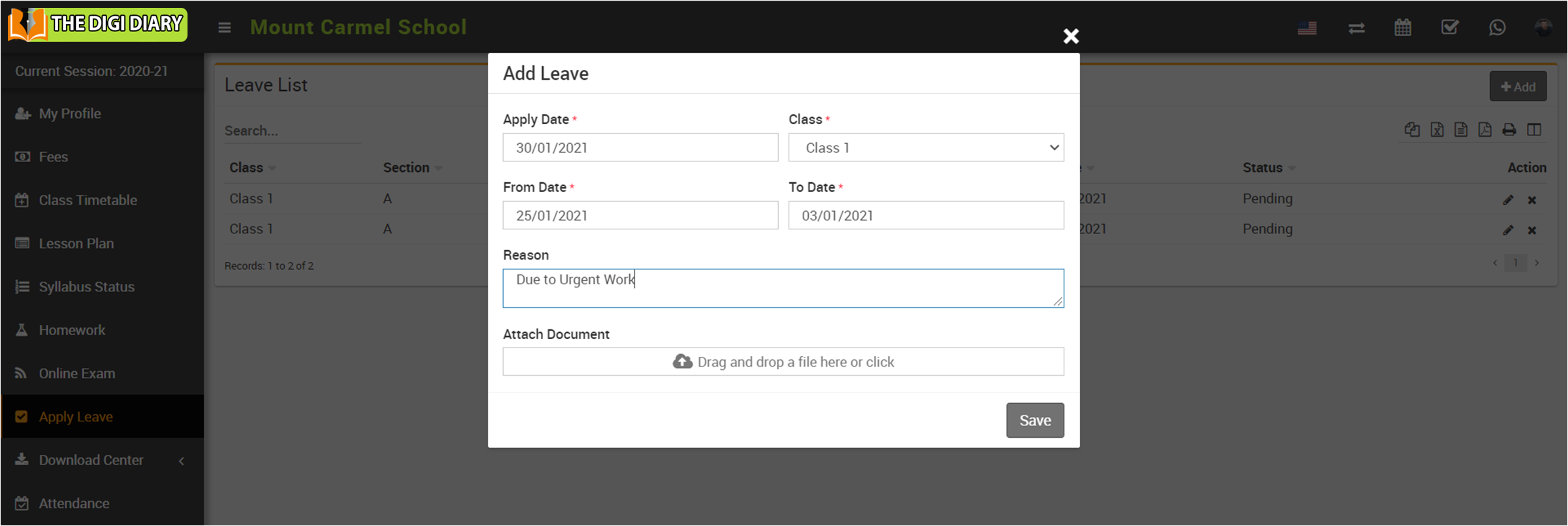add leave image