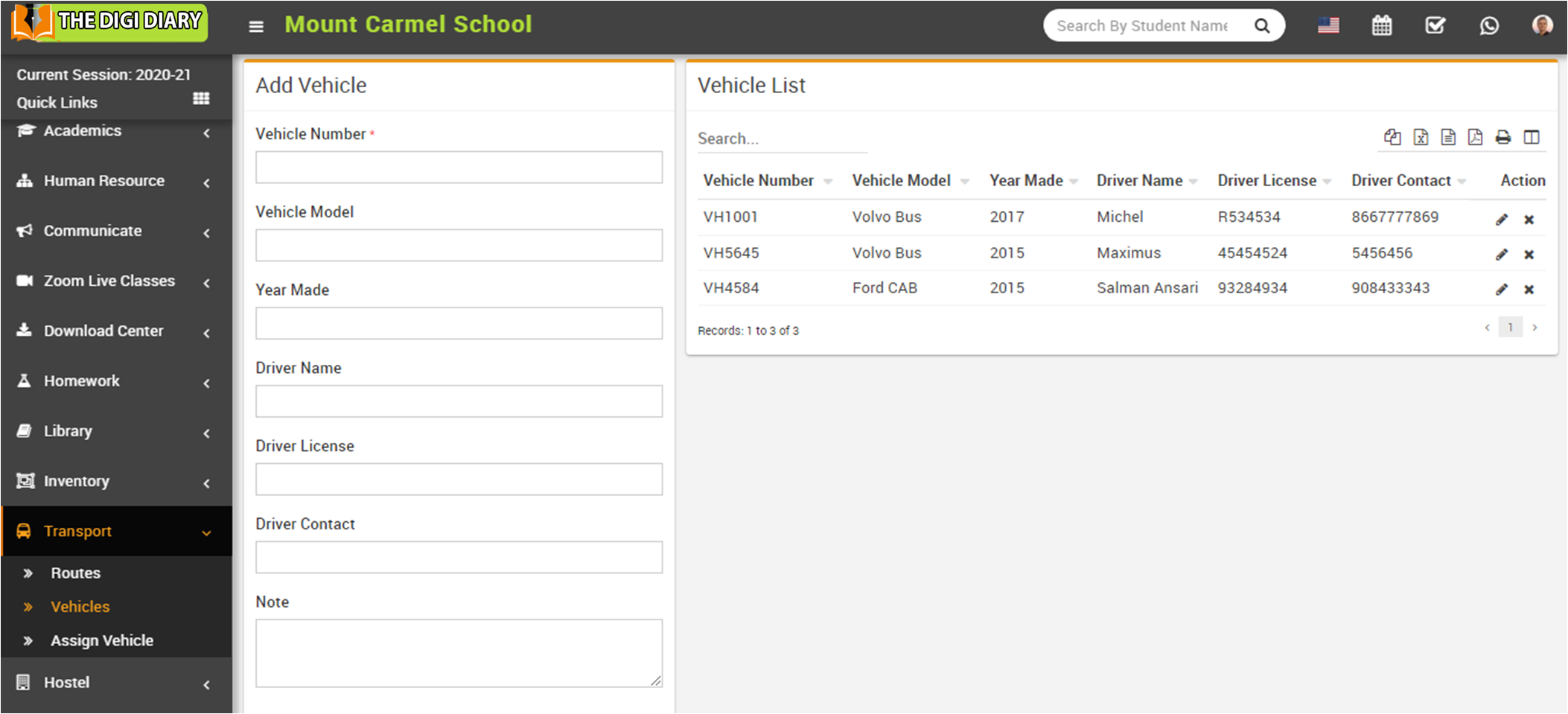 add vehicle image