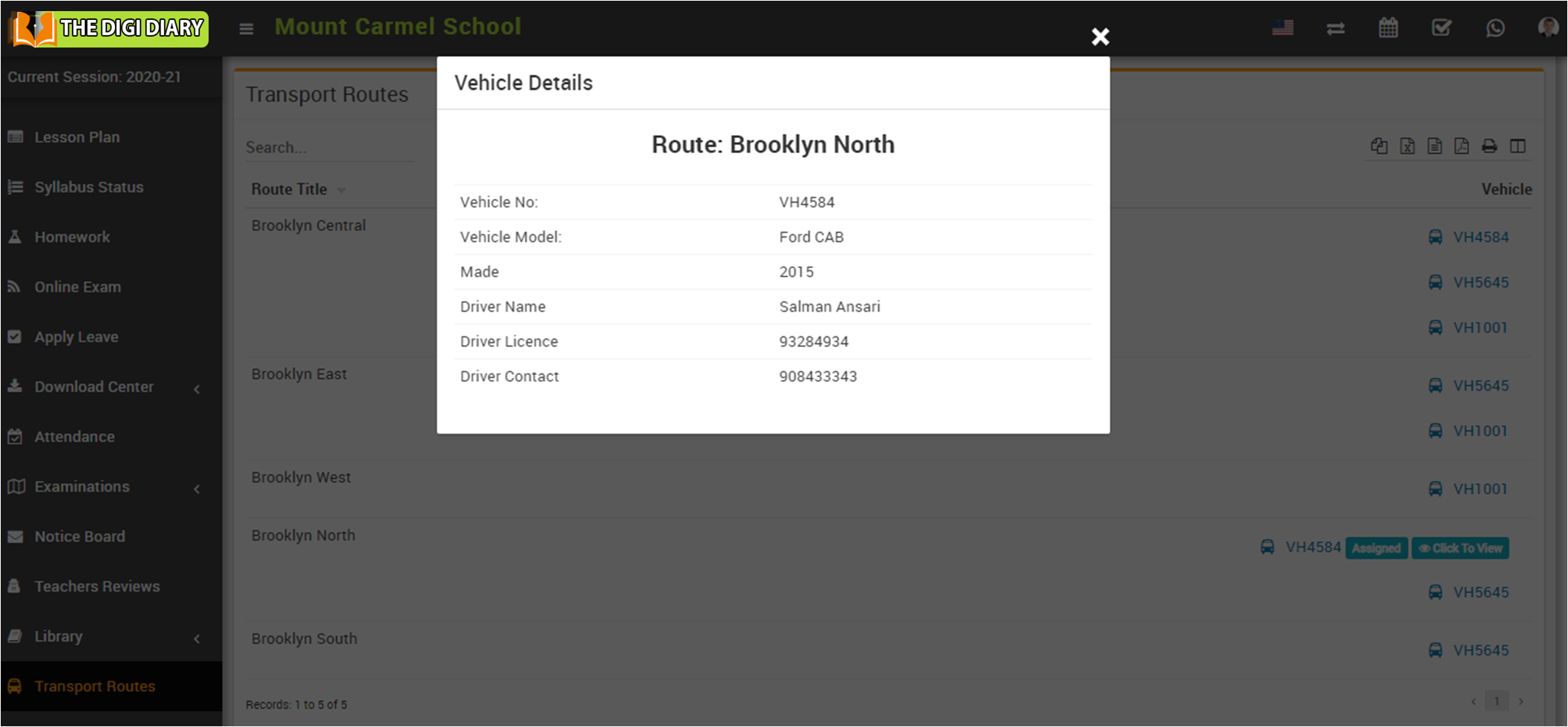 Vehicle details image