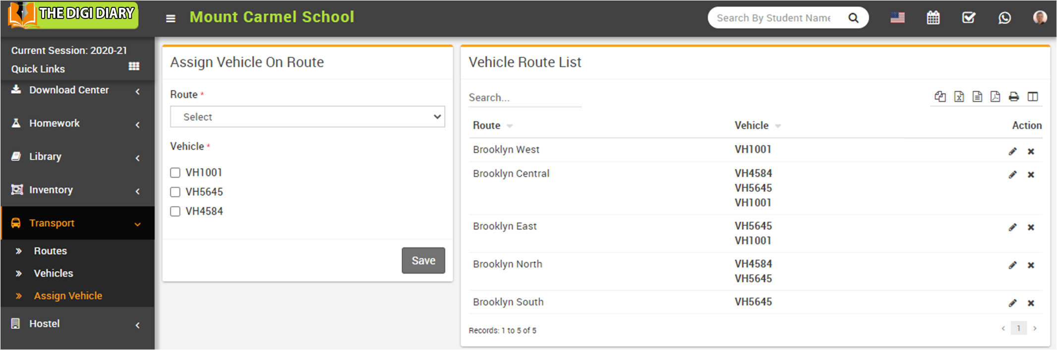 Assign vehicle image