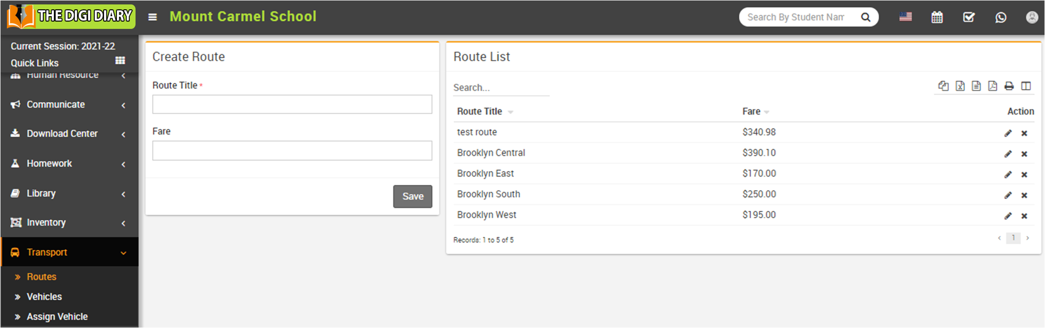 create routes image